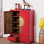 Armoire de rangement pour chaussures en bois massif 16 paires