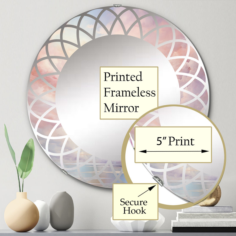 Sebou Circle Mirror, 24" x 24"
