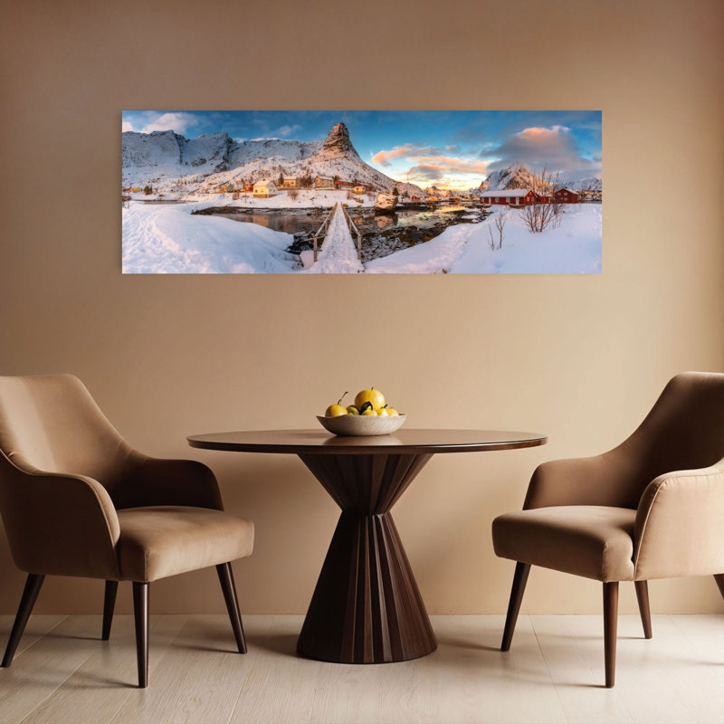 Lofoten Winter Morning by David Martin Castan - Wrapped Canvas Panoramic Print, 40.64 cm H x 121.92 cm W