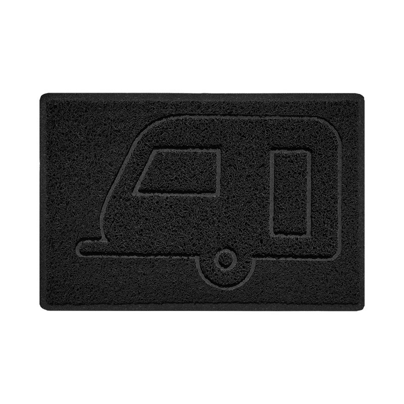Non-Slip Indoor / Outdoor Doormat, 40cm W x 60cm L, Black