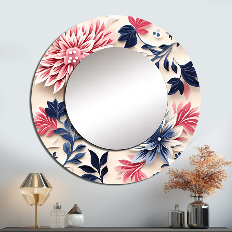 Art mural en métal imprimé, rose, rose et blanc, 29 po x 29 po