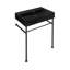 Lavabo console en céramique noir mat avec pieds noirs Claire SM-CS781-1003368209-1069938499