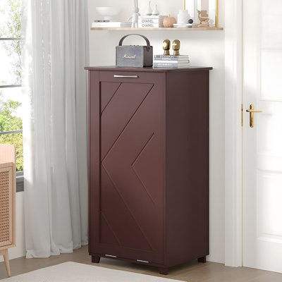 Tilted Kitchen Trash Cabinet