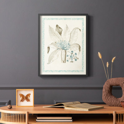 Willow Blue Besler, reproduction encadrée en V - bois massif