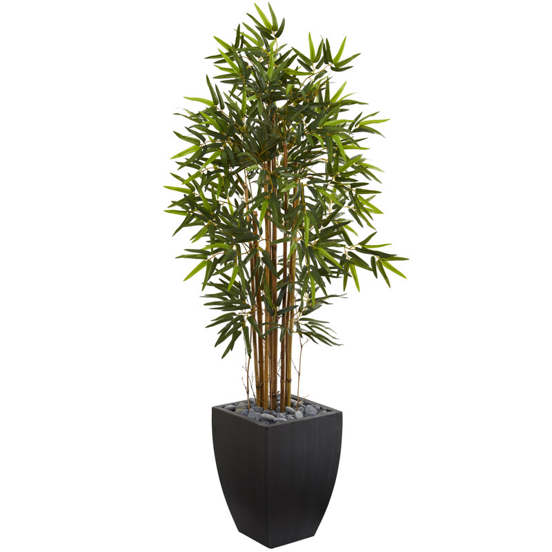 Usine de bambou artificiel 44,5" dans un pot de fleurs