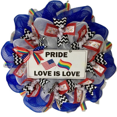 Pride Wreath Love is Love