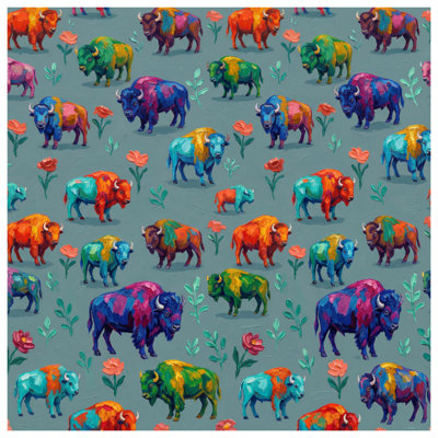 Coussins Rainbow Buffalo