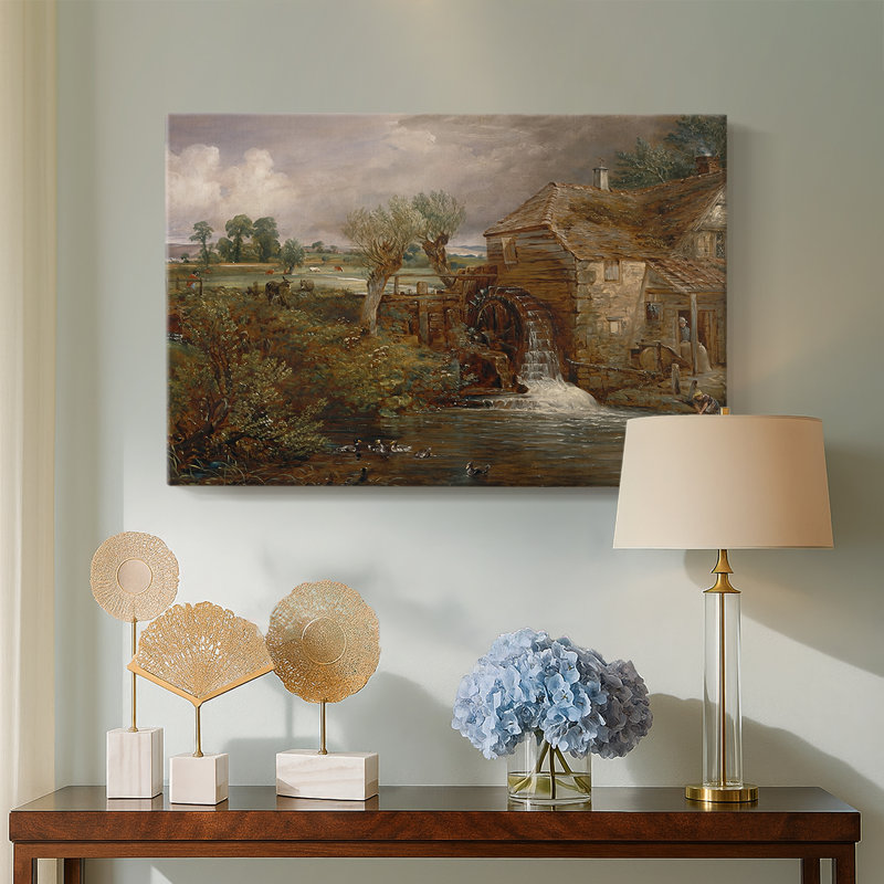 John Constable "Parham Mill, Gillingham" - Art mural sur toile tendue de qualité musée, 32 x 48