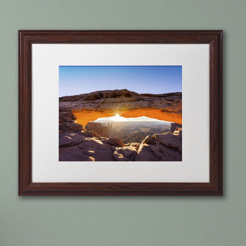 « lighted cadre », reproduction de photo encadrée sur toile, H 11 po x l 14 po x P 0,5 po, Blanc, Toile avec cadre noir