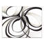 Toile abstraite encadrée avec cercles abstraits-853922641-853922654