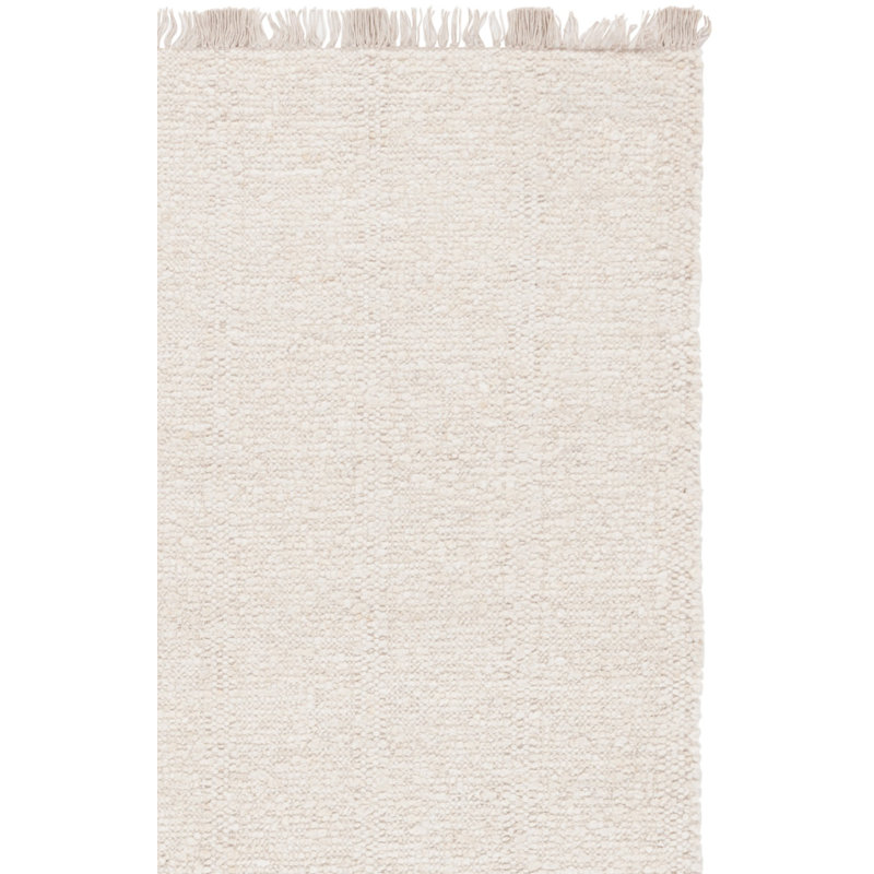 Manhattan Hand Woven Wool;Cotton Solid Color Rug, Rectangle 8' x 10'