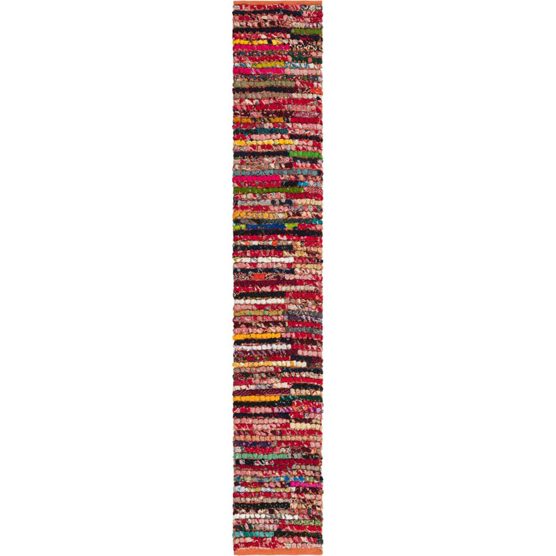 Cotton Southwestern Indoor Rug, Runner 1'2" x 6'