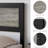 Industrial Platform Bed Frame With 4 Storage Drawers And Charge Station-1110589087-1082976034
