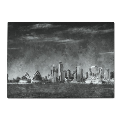 Tempered Glass Sydney Australia Skyline Chopping Board