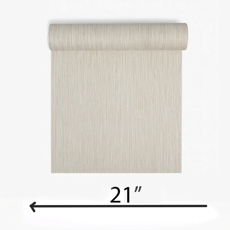 Rouleau de papier peint texturé vinyle gaufré brun clair