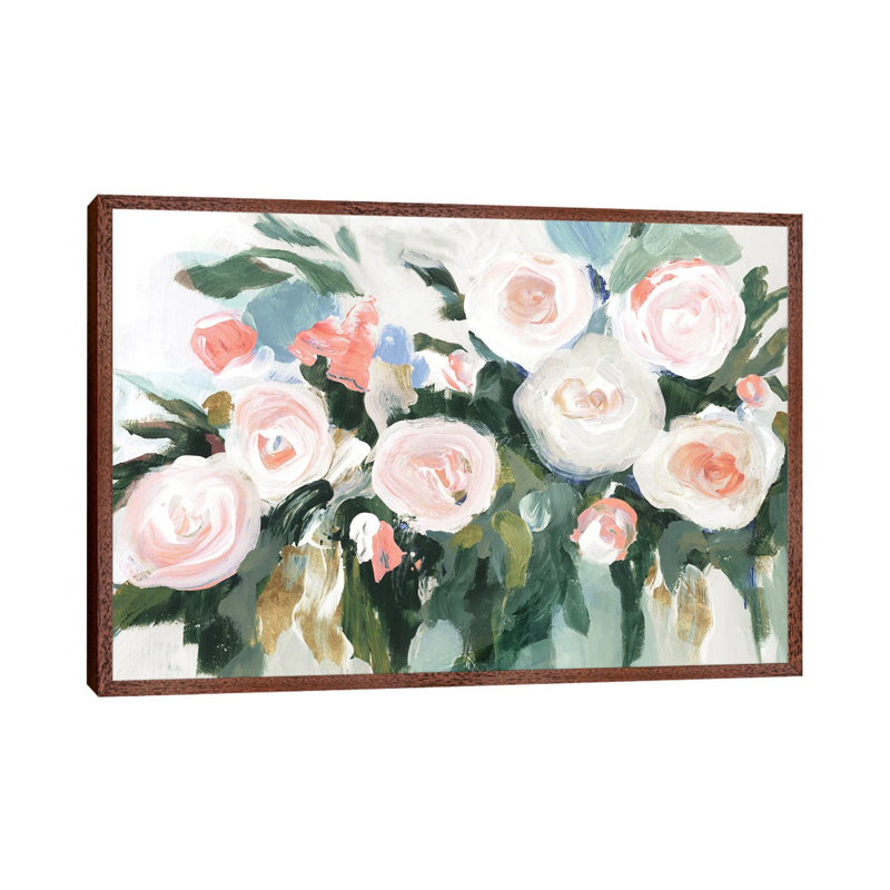 Floral Fragrance by Isabelle Z - Painting on Canvas, 66.04 cm H x 45.72 cm W, Classic Brown Wood Framed