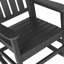 Ensemble de chaises berçantes toutes saisons avec table d'appoint, ensemble de chaises berçantes 3 pièces à texture de bois (comprend 2 chaises berçantes et 1 table)-1517420918