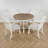 5 - Piece Extendable Dining Set, Round-To-Oval Expansion, Wood, X-Base Pedestal, Modern Farmhouse, Dining Room-753430862