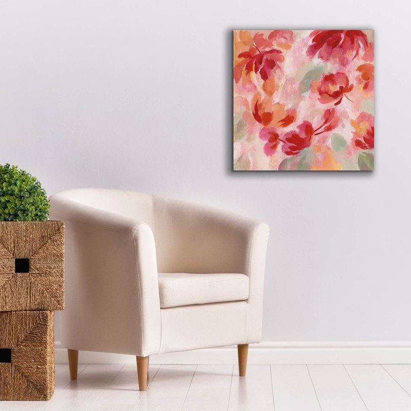 «Spring Galore III» par Silvia Vassileva, art mural sur toile, H 26 po x l 26 po x P 1,5 po