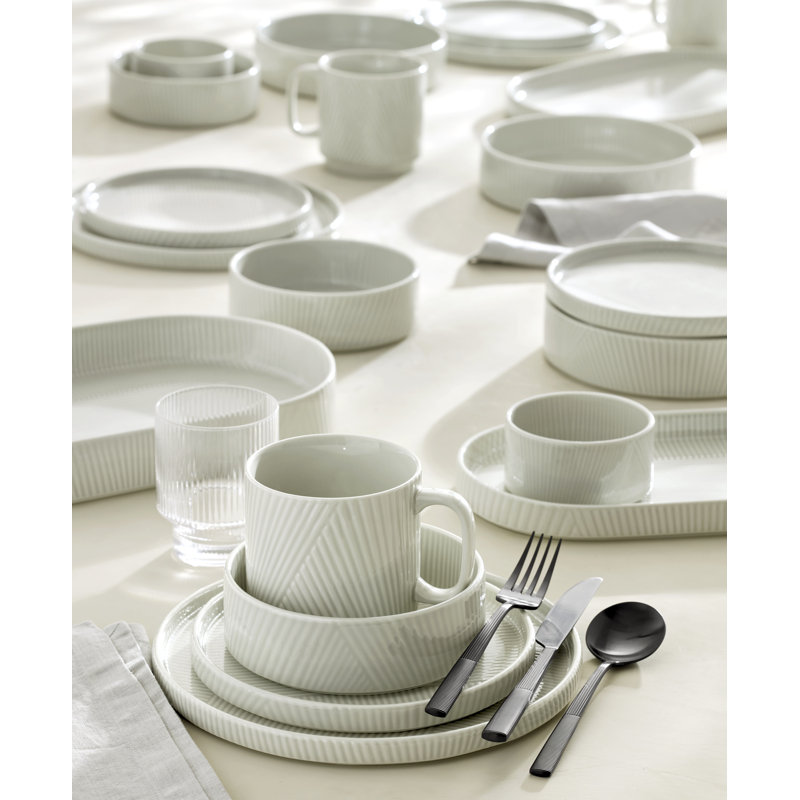 Modulus 20-Piece Flatware Set, Black