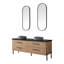 Meuble-lavabo double en chêne nord-américain Kaminski-529932655