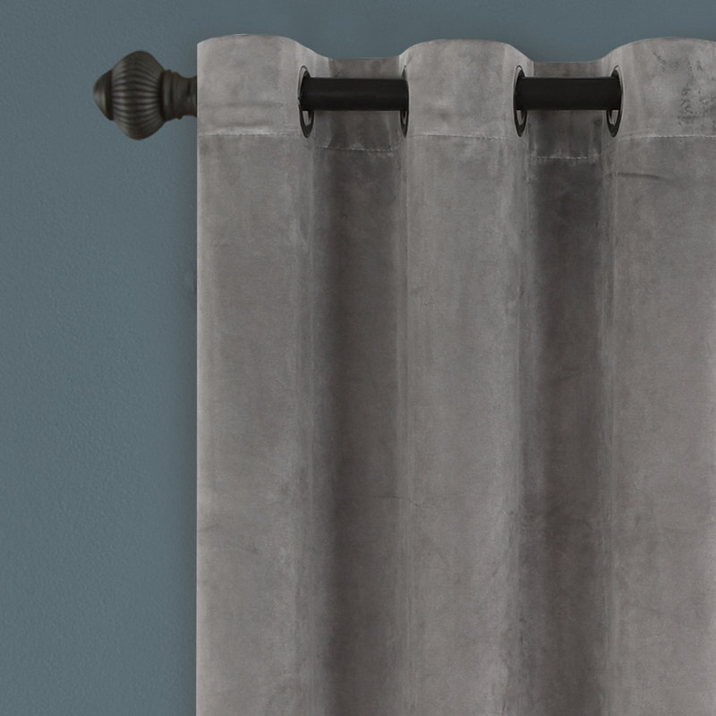 Room Darkening Curtain Pair, Gray