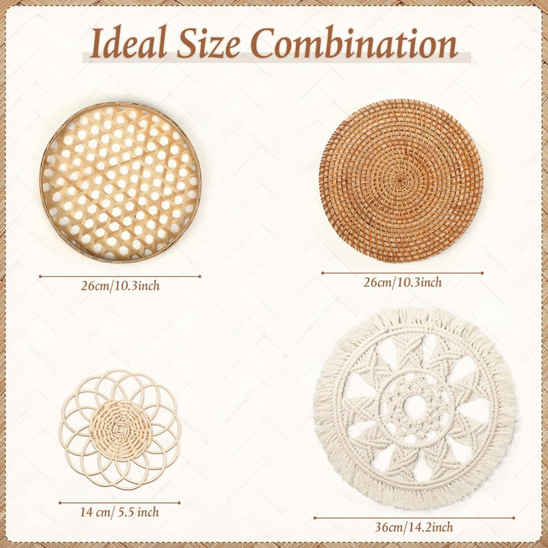 Handmade Wall Decor on Rattan