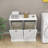 Two-Compartment Tilt-Out Laundry Sorter Cabinet-White-613352576