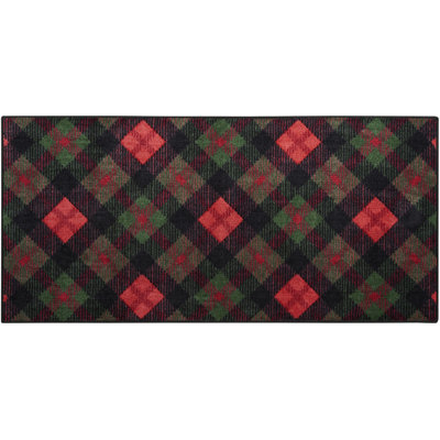 Javarion Geometric Polyester Kitchen Mat