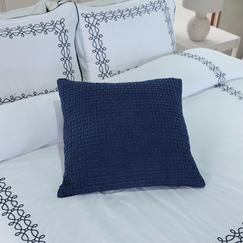 Southern Tide Finn Square Navy Decorative Pillow