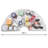 Sorbus Sector Storage Bin Organizer with Front Handle 4 Pack