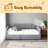 Upholstered Daybed With Underneath Storage,Full Size-3694468
