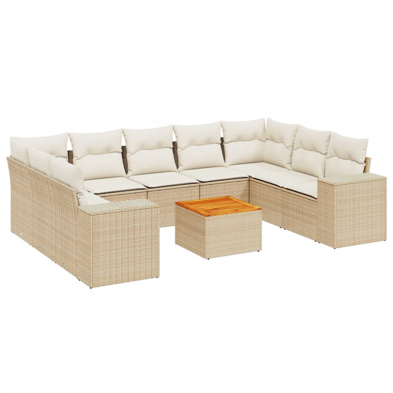 Ensemble de canapé de jardin Vidaxl , Beige