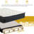 Landin 9" Memory foam PillowTop Hybrid PocketSpring Mattress Medium Firm Comfort Black-1103992404-1158708984