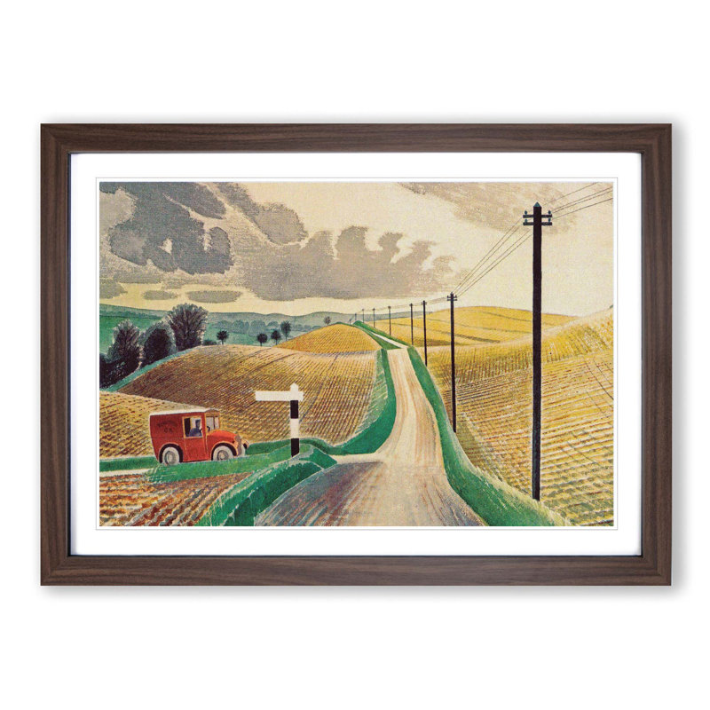 Eric Ravilious - Single Picture Frame Print, Walnut