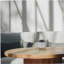 PLATEAU 5 "AVEC SUPPORT CHEVRON, BLANC