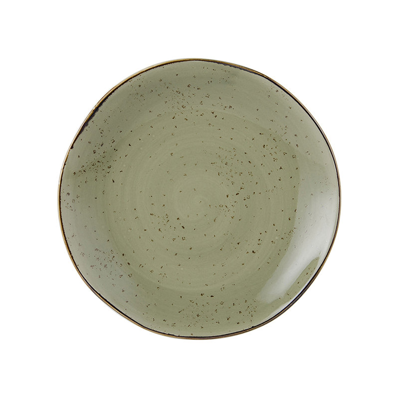 Assiette artisanale 11 5/8 po, 12, Vert