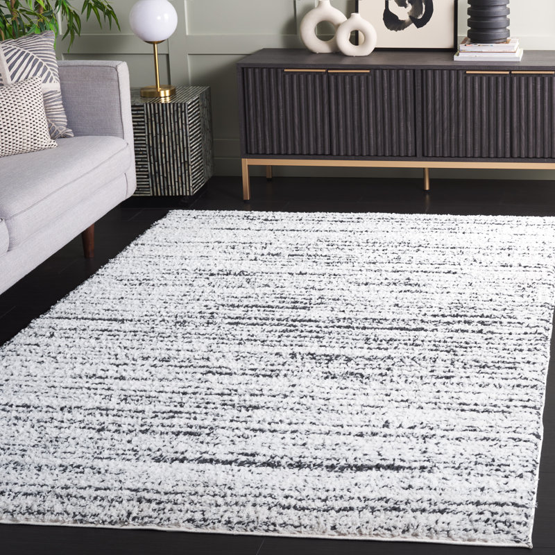 Essoura Performance Solid Color Rug, Rectangle 5'3" x 7'6"