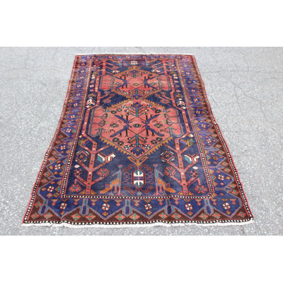 One-of-a-Kind 1950s Wool Area Rug in