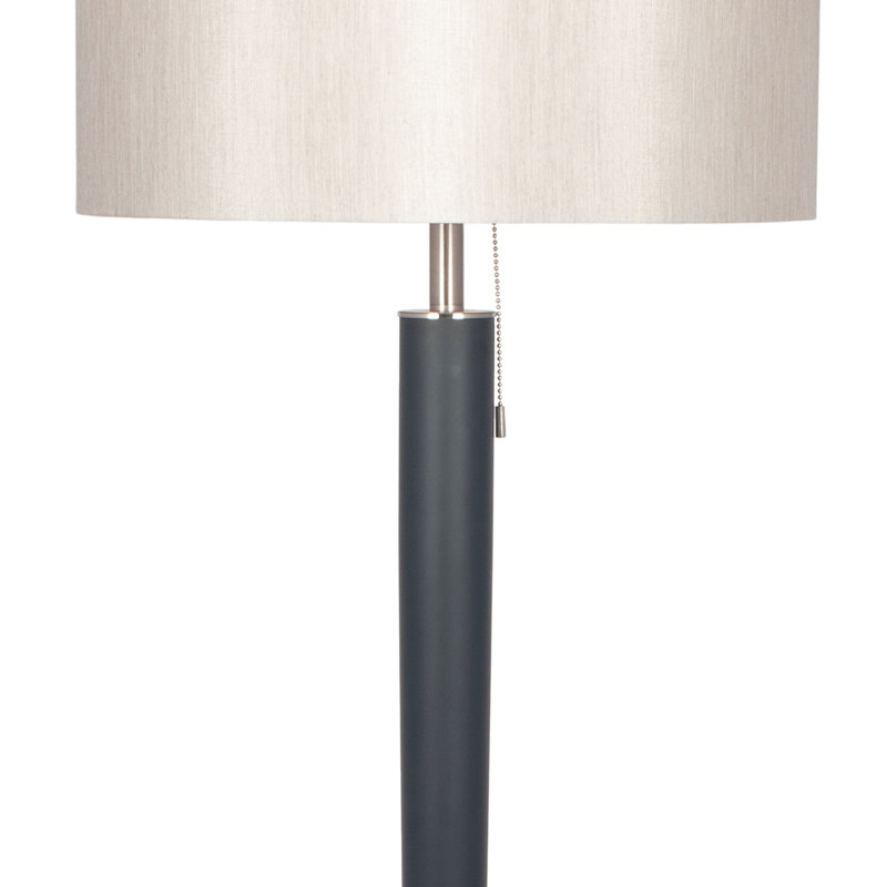 Mease 160cm Matt Black Traditional Floor Lamp