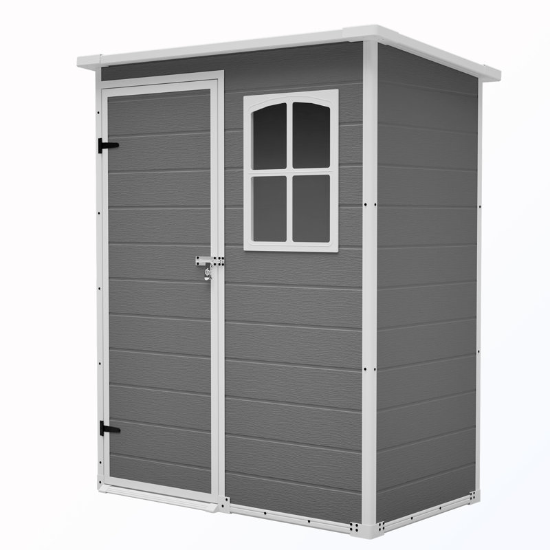 Waterproof Storage Shed With Floor And Lockable Design And Window