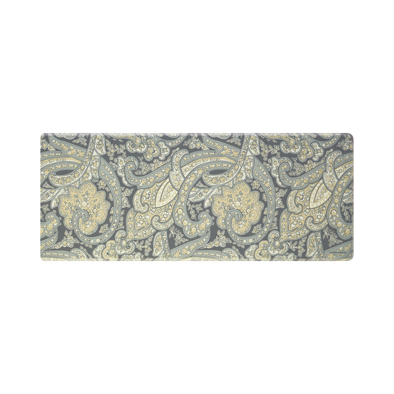 Laura Ashley Vanessa Wellness Anti-Fatigue Mat, Green, Rectangle 1'5" x 4'
