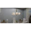 Fronton 6-Light Aged Brass Chandelier