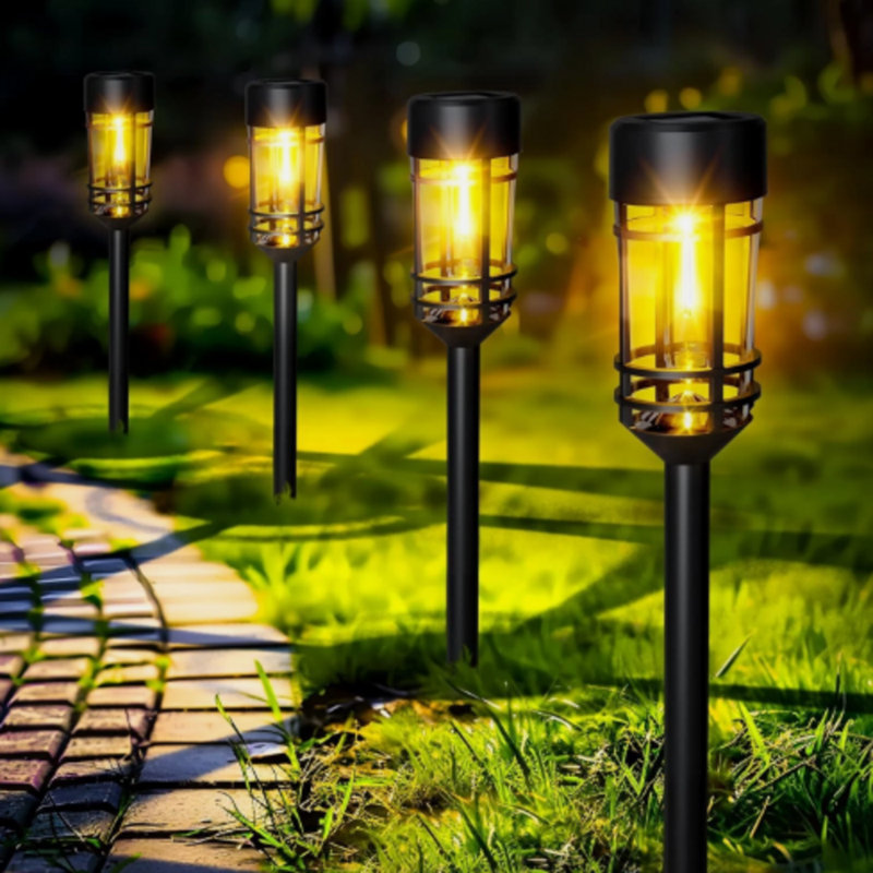 Matte Black Solar Powered Pathway Light