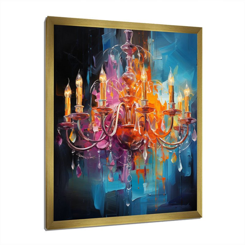 «Viminal Chandelier», impression sur toile encadrée, H 40 po x l 30 po x P 1,5 po, Encadrement doré