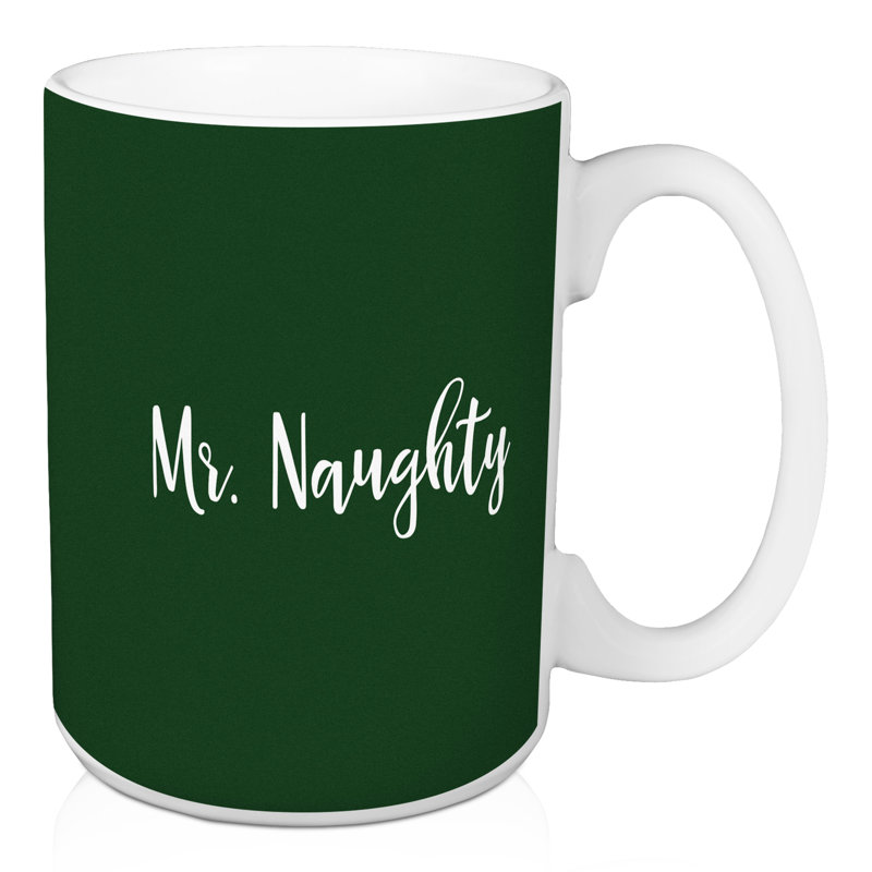 Grande tasse à café mr. naughty Gulley, Vert foncé