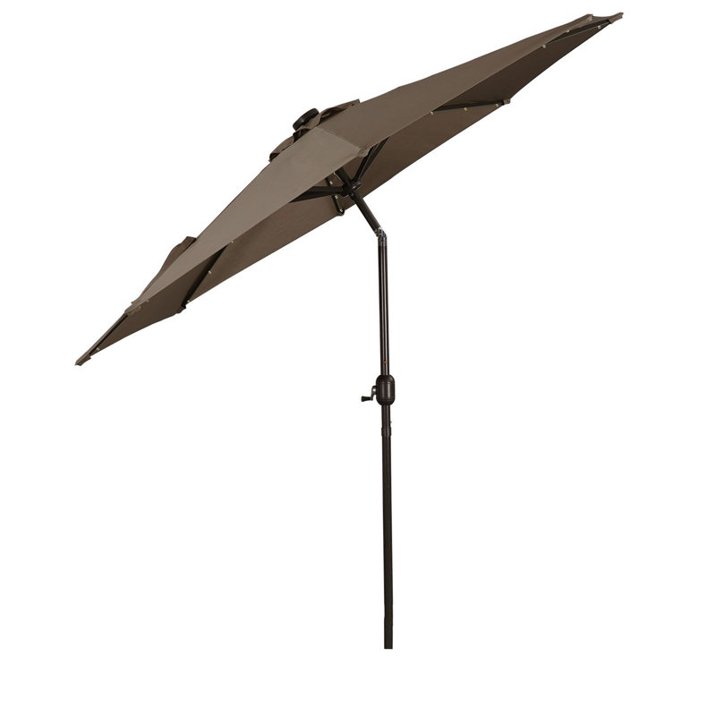  Parasol de marché 9 pi, Taupe, H 90,6 po x l 108 po x P 108 po