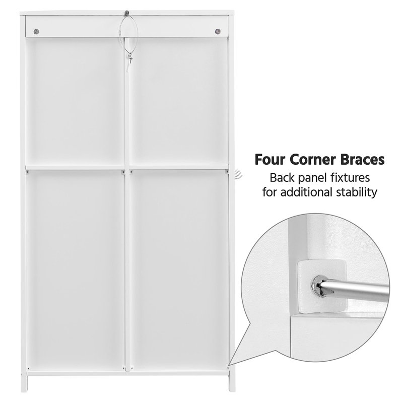 Aldegundo Freestanding Linen Cabinet