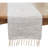 Handcrafted Handloom Table Runner With Delicate Fringe Detail