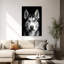 Husky dog, art contemporain de chien-718969762